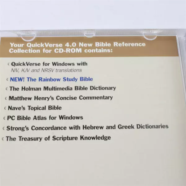 QuickVerse 4.0 Bible Reference Collection CD-ROM Parsons Technology