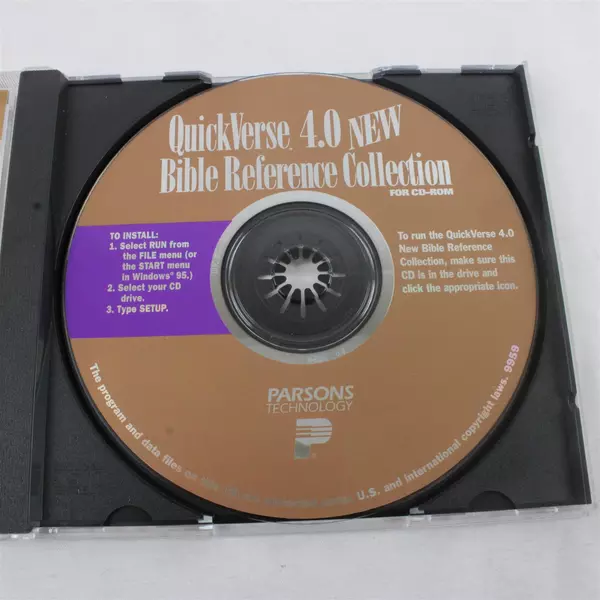 QuickVerse 4.0 Bible Reference Collection CD-ROM Parsons Technology