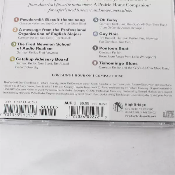 Pretty Good Bits CD Prairie Home Companion Garrison Keillor