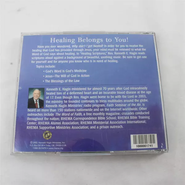 Kenneth E. Hagin Sr. - Healing Scriptures Gospel Teaching CD