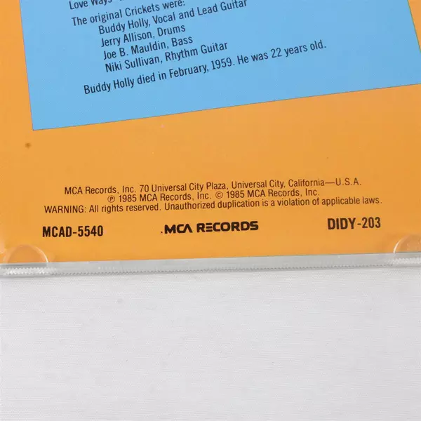 Buddy Holly - From the Original Master Tapes CD - Vintage Rock & Roll