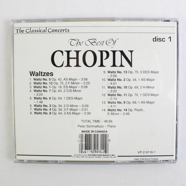 The Classical Concerts, Best of Chopin Waltz Nos. 5 & 12 VP-2-0116-1