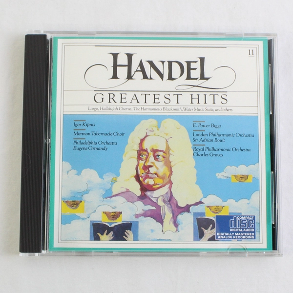 Handel's Greatest Hits CD, Various Artists #MLK 39441  1984