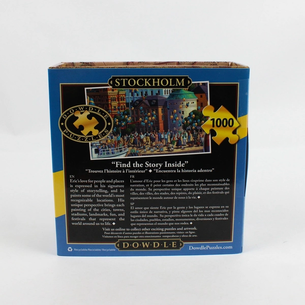 Dowdle Stockholm Sweden 1000 Pc. Jigsaw Puzzle Complete 2020