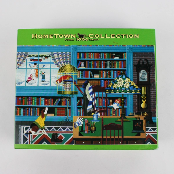 RoseArt Hometown Collection 1000-Piece Puzzle Library #09200 Complete 