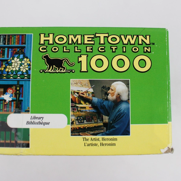 RoseArt Hometown Collection 1000-Piece Puzzle Library #09200 Complete 