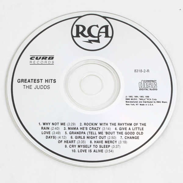 The Judds Greatest Hits CD, # 8318-2-R  1988