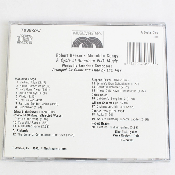 Mountain Songs: Cycle of American Folk Music -E. Fisk/ P. Robison 7038-2-C