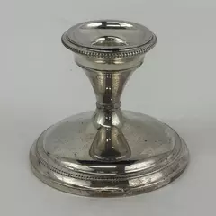  National Silver Co Sterling Weighted Candlesticks 3.5” Vintage USA