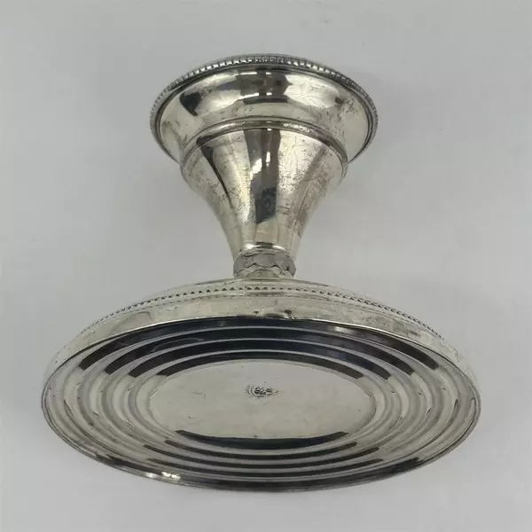  National Silver Co Sterling Weighted Candlesticks 3.5” Vintage USA