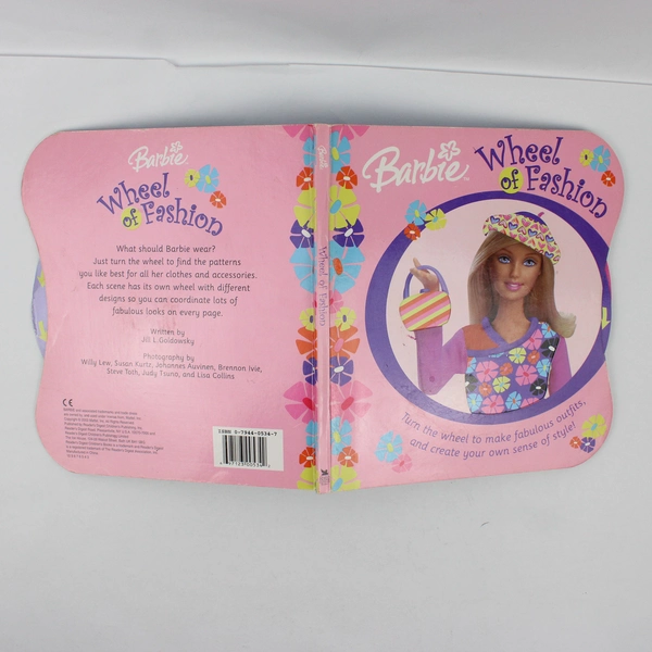 Barbie Wheel Of Fashion Jill Goldowsky 2003 Board Book Turn the Fashion Wheel