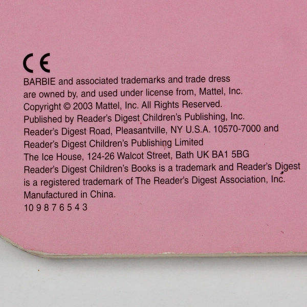 Barbie Wheel Of Fashion Jill Goldowsky 2003 Board Book Turn the Fashion Wheel