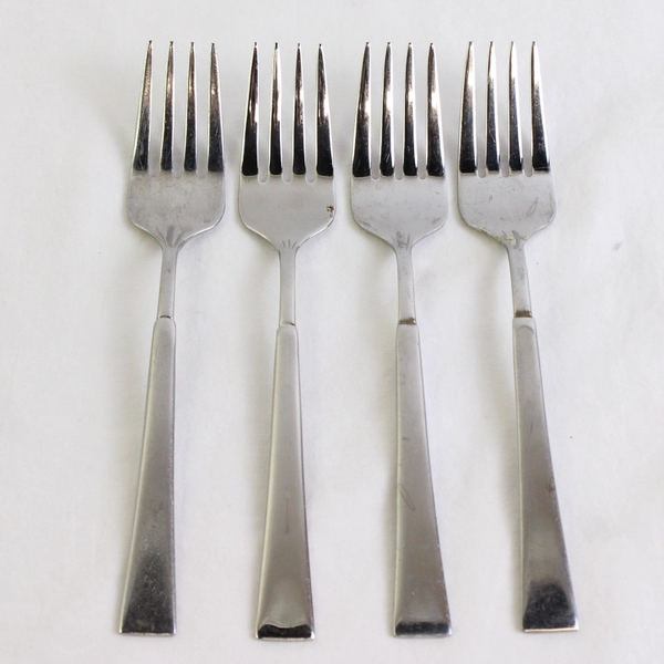 Lot of 4 Oneida Silver Purity Salad Forks 7 Inches 18/0 Stainless