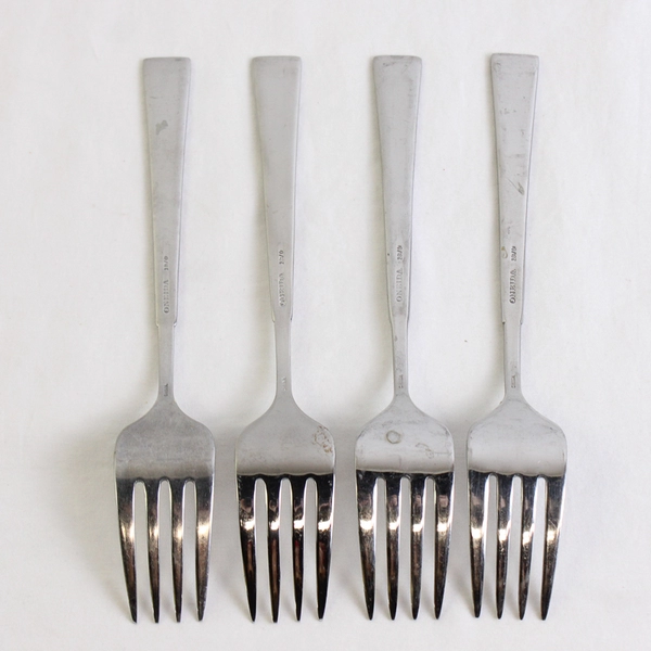 Lot of 4 Oneida Silver Purity Salad Forks 7 Inches 18/0 Stainless