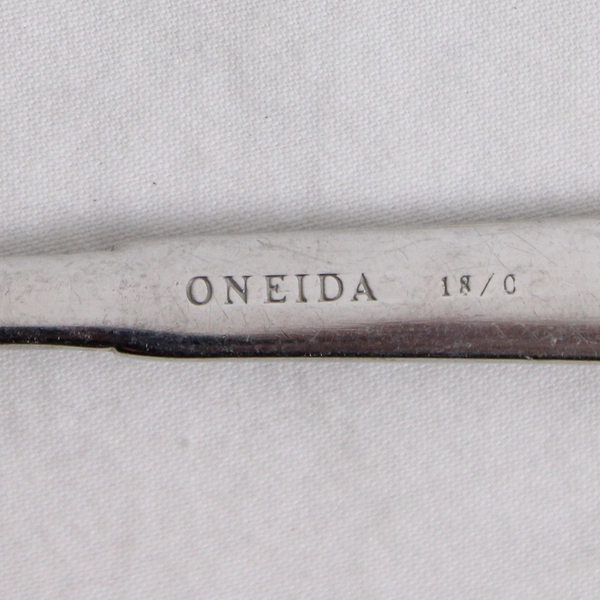 6 Oneida Silver Purity Teaspoons 6.75 Inches 18/0 Stainless