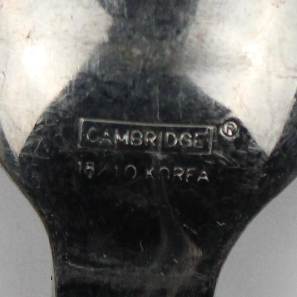 Lot 5 Cambridge Silver Oval Soup Spoon 18/10 Stainless CBS123 Pattern Hammered