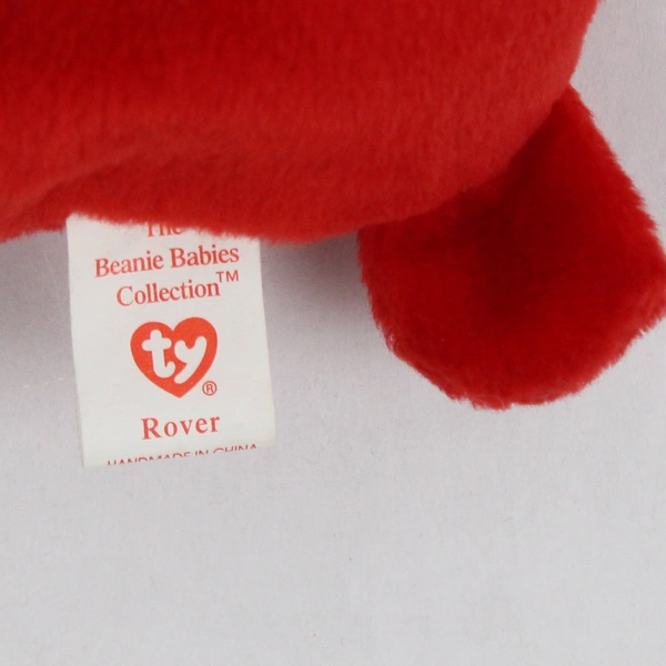 TY Beanie Babies Rover 1996 Red Dog With Tag Plush Toy
