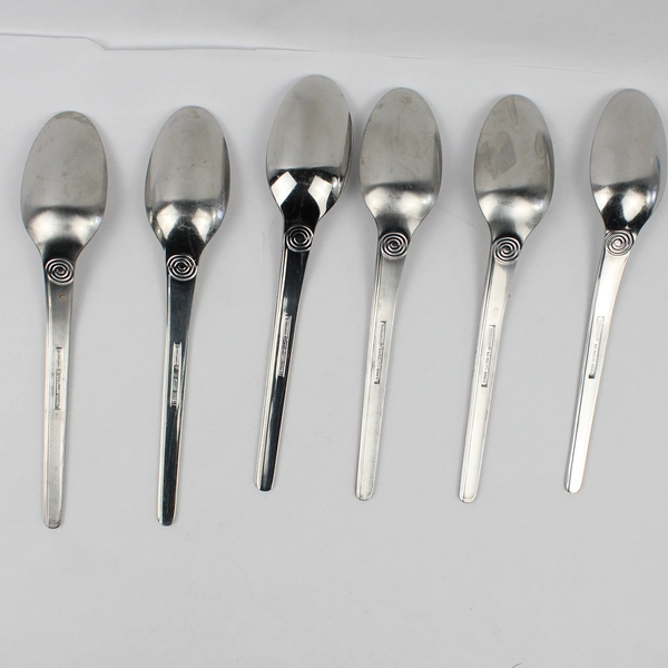 Cambridge Silver CBS20 Pattern 6 Oval Soup Spoons 18/8 Stainless 7.75 Inches
