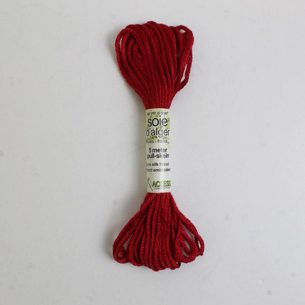 Lot of 4 Soie d'Alger 5 Meter Pull-Skein Silk Thread, Assorted Colors