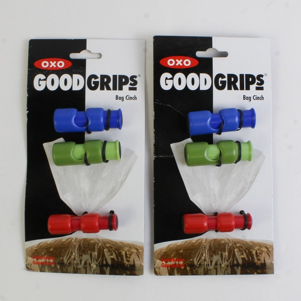 Lot of 3 OXO Good Grips Kitchen Gadgets Pastry Brush and Bag Cinches, New