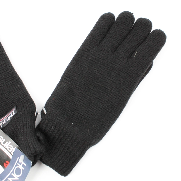 Honors Thinsulate 3M Thermal Insulation Black Gloves One Size Fits Most