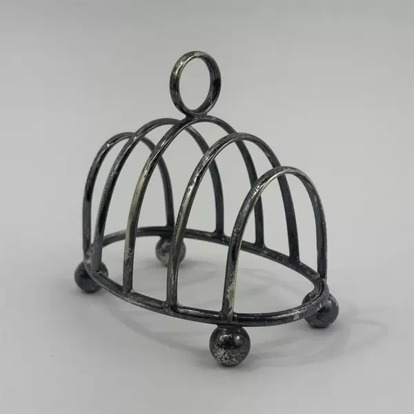 Vintage Silver Plate 4 Slot Toast Rack 