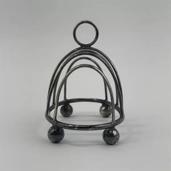Vintage Silver Plate 4 Slot Toast Rack 