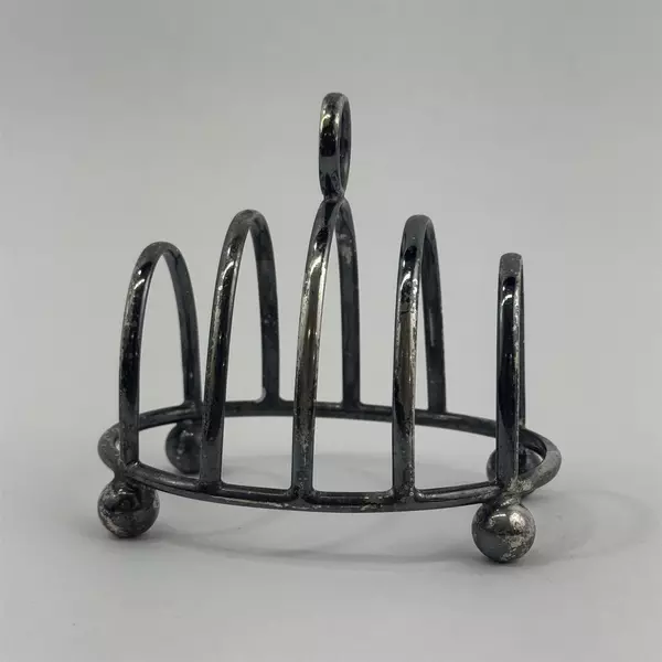 Vintage Silver Plate 4 Slot Toast Rack 