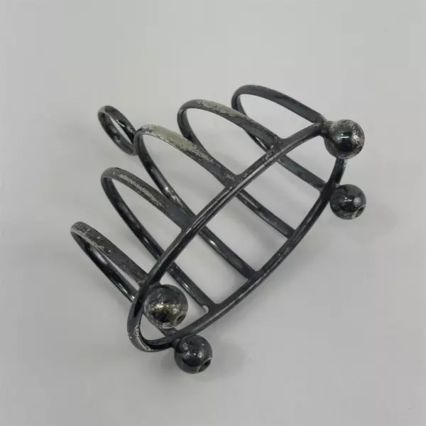 Vintage Silver Plate 4 Slot Toast Rack 