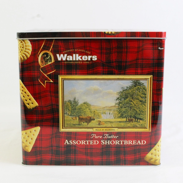 Walkers Pure Butter Assorted Shortbread Empty Tin