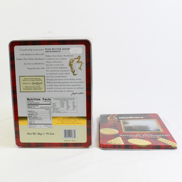 Walkers Pure Butter Assorted Shortbread Empty Tin