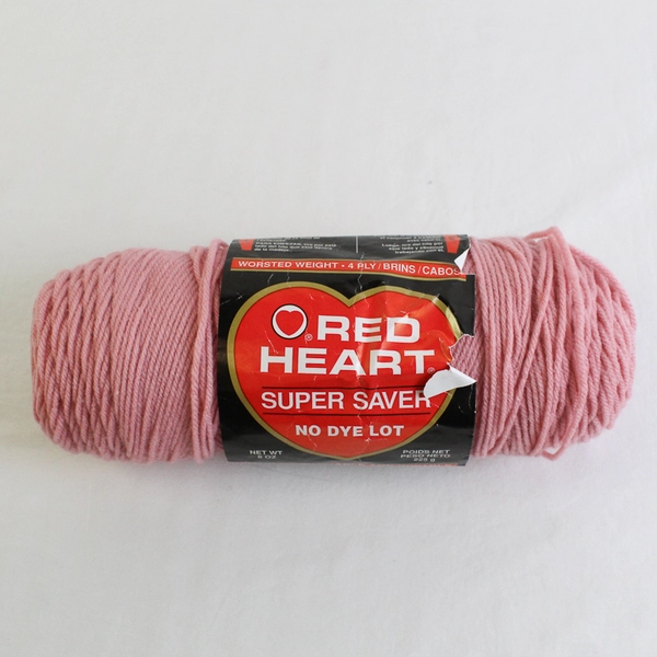 Lot of 3 Red Heart Super Saver Pink & Blue Partial Yarn Skeins 26 oz Total