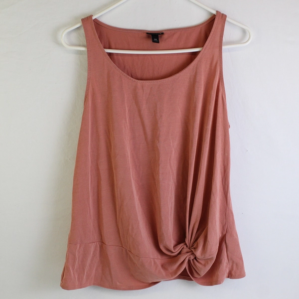 Torrid Coral Pink Knot-Front Tank Top Women's Size 00