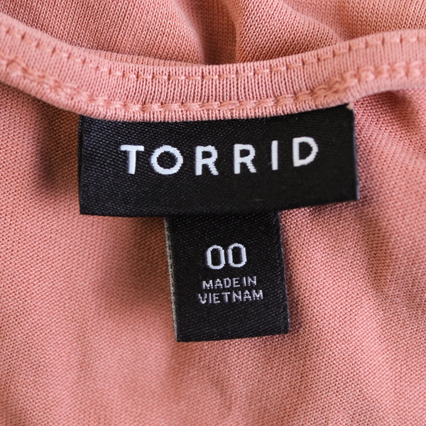 Torrid Coral Pink Knot-Front Tank Top Women's Size 00