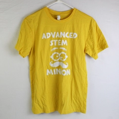 Live And Tell Advanced STEM Minion Yellow Cotton T-Shirt Adult Small