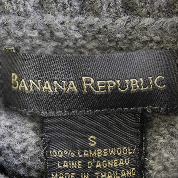 Banana Republic Gray Knit Lambswool Sweater Women's Size Small