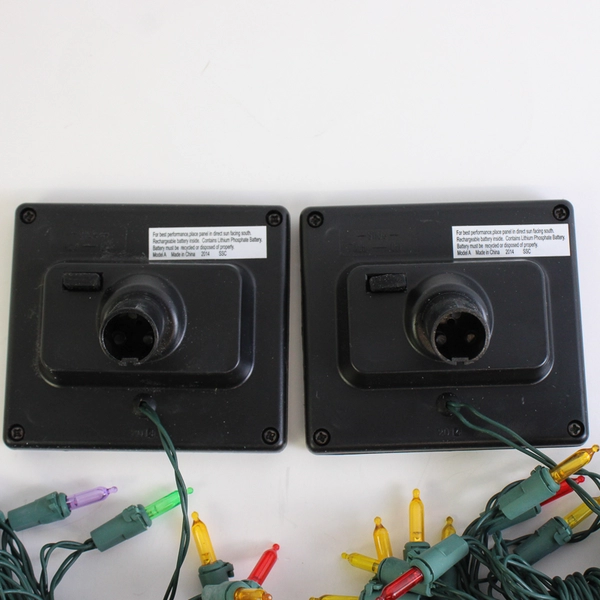 Lot of 2 Philips Solar LED 50 Multicolor (Warm and Cool Tone) Mini String Lights