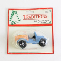 Traditions Resin Automobile Figure Blue Truck with Milk Jugs