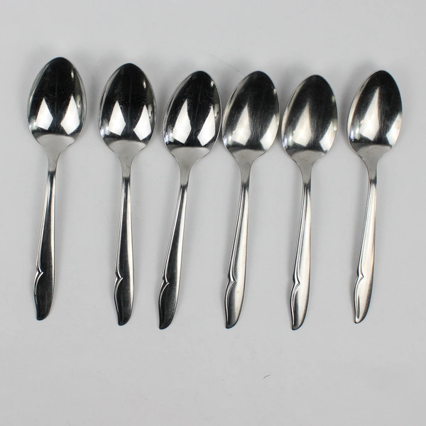 Oneida Silver Oneidacraft Profile Stainless Pattern 6-Piece Oval Soup Spoons