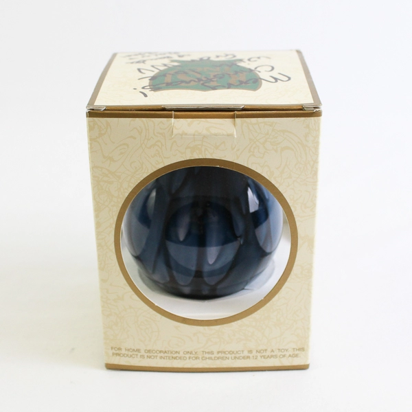 RFSJ Inc. West Virginia Mountaineers Glass Christmas Ornament