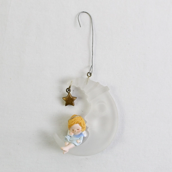 Hallmark 1980 Christmas Ornament “A Heavenly Nap” Crescent Moon Angel