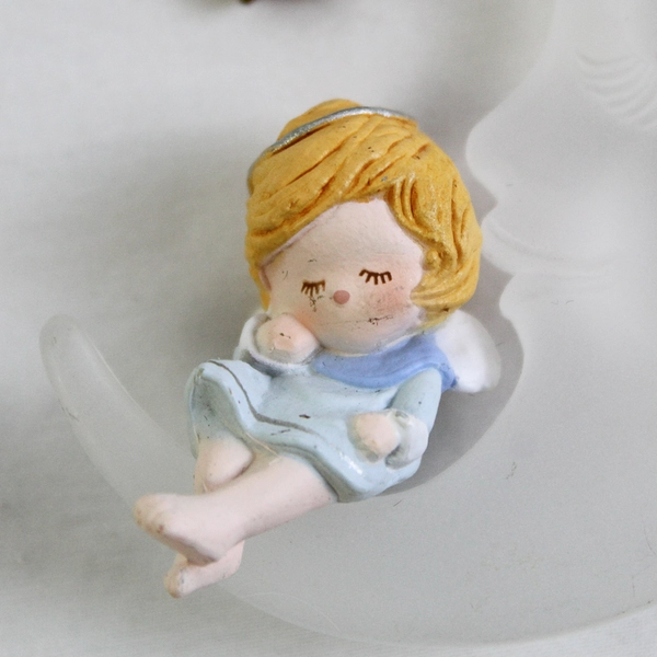 Hallmark 1980 Christmas Ornament “A Heavenly Nap” Crescent Moon Angel