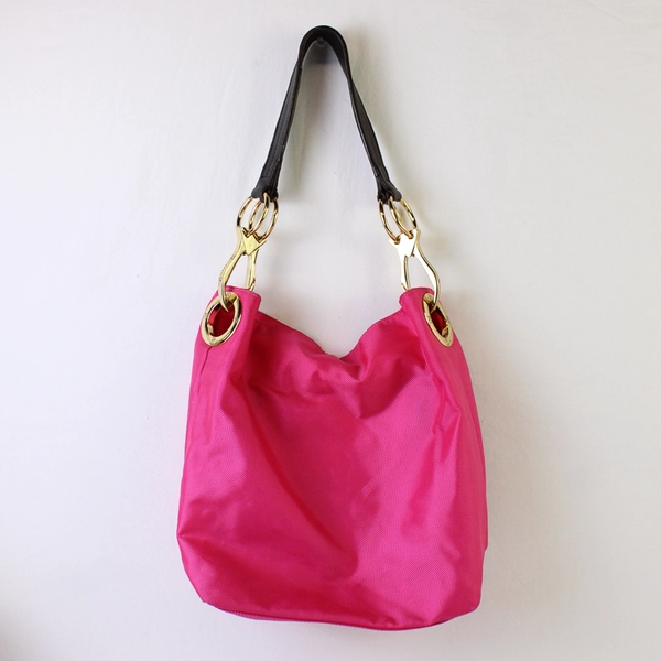 JPK Paris 75 Pink Nylon and Canvas Bucket Bag