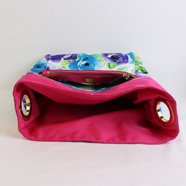 JPK Paris 75 Pink Nylon and Canvas Bucket Bag