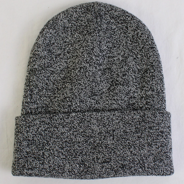 Carhartt Adult One Size Knit Cuffed Beanie Hat Black/White Heather