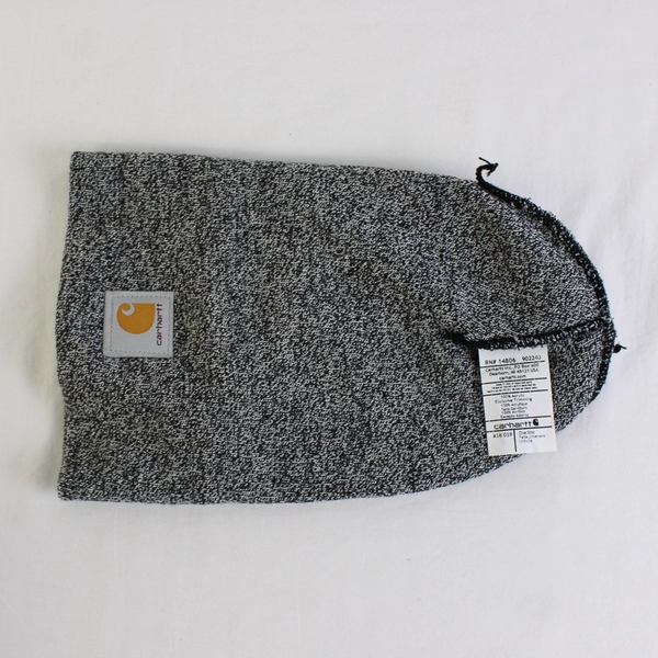 Carhartt Adult One Size Knit Cuffed Beanie Hat Black/White Heather