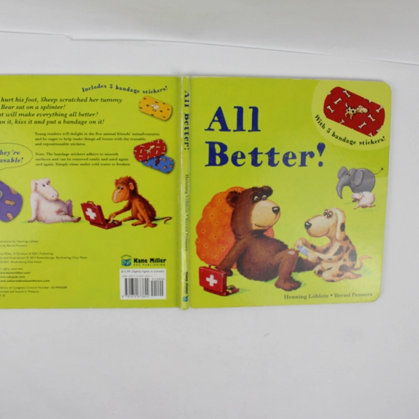 All Better! By Bernd Penners Board Book With 5 Bandage Stickers 2013