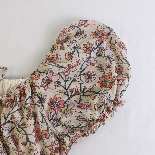 Wallflower Women's M Pink Floral Maxi Dress with Bell Cap Sleeves