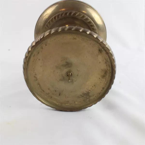 Vintage Brass Candlestick Pillar Holder 5.25" Classic Patina