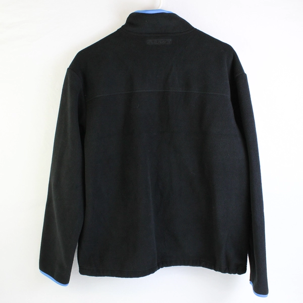 Old Navy Black/Blue Long Sleeve Quarter Zip Sweater W/ Pockets Men's Size S